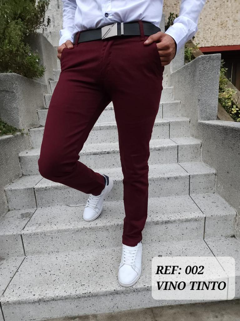 Pantalón Básico de Drill para Hombre   | 12 Colores