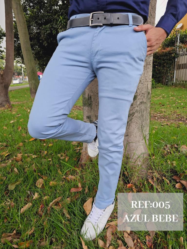 Pantalón Básico de Drill para Hombre   | 12 Colores