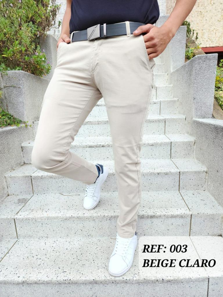 Pantalón Básico de Drill para Hombre   | 12 Colores