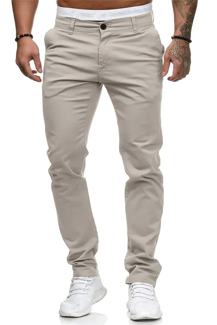 Pantalón Básico de Drill para Hombre   | 12 Colores