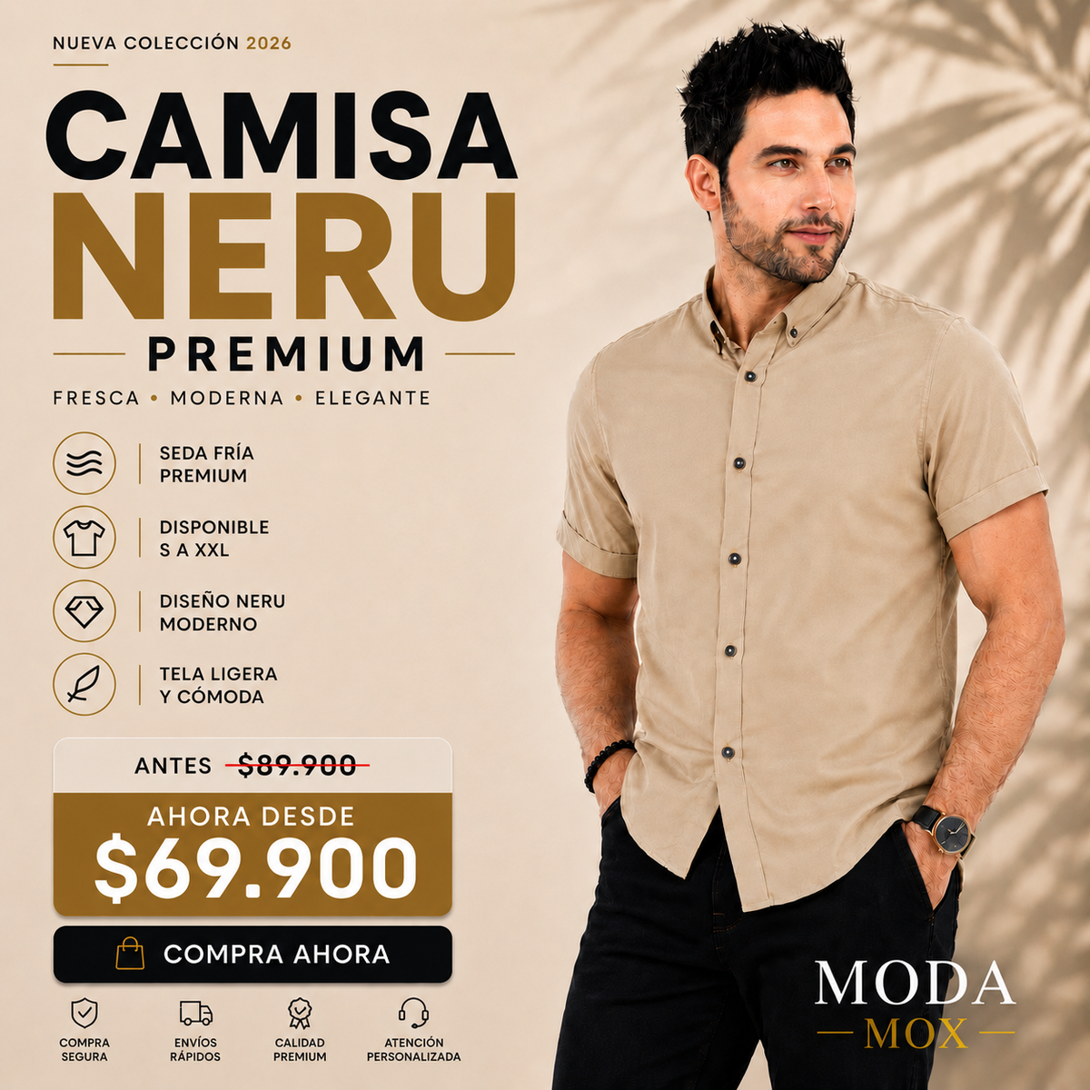 Camisa Neru Premium Seda Fría