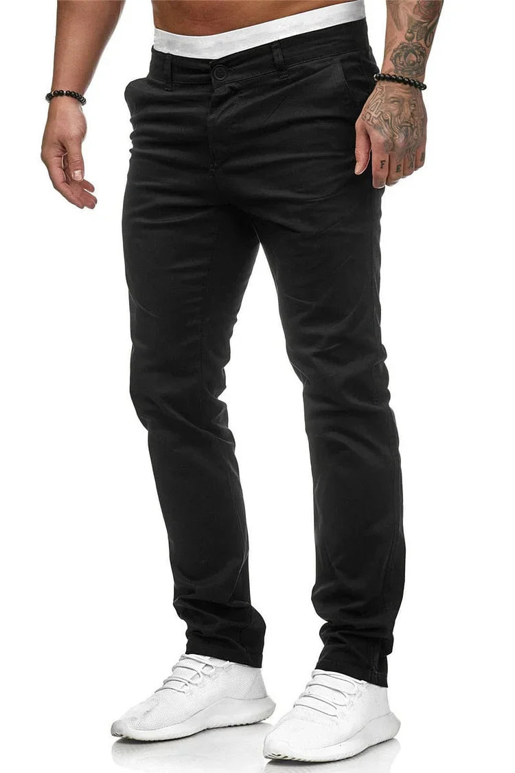 Pantalón de Dril para Hombre | Corte Tipo Chino Slim Fit | +13 Colores
