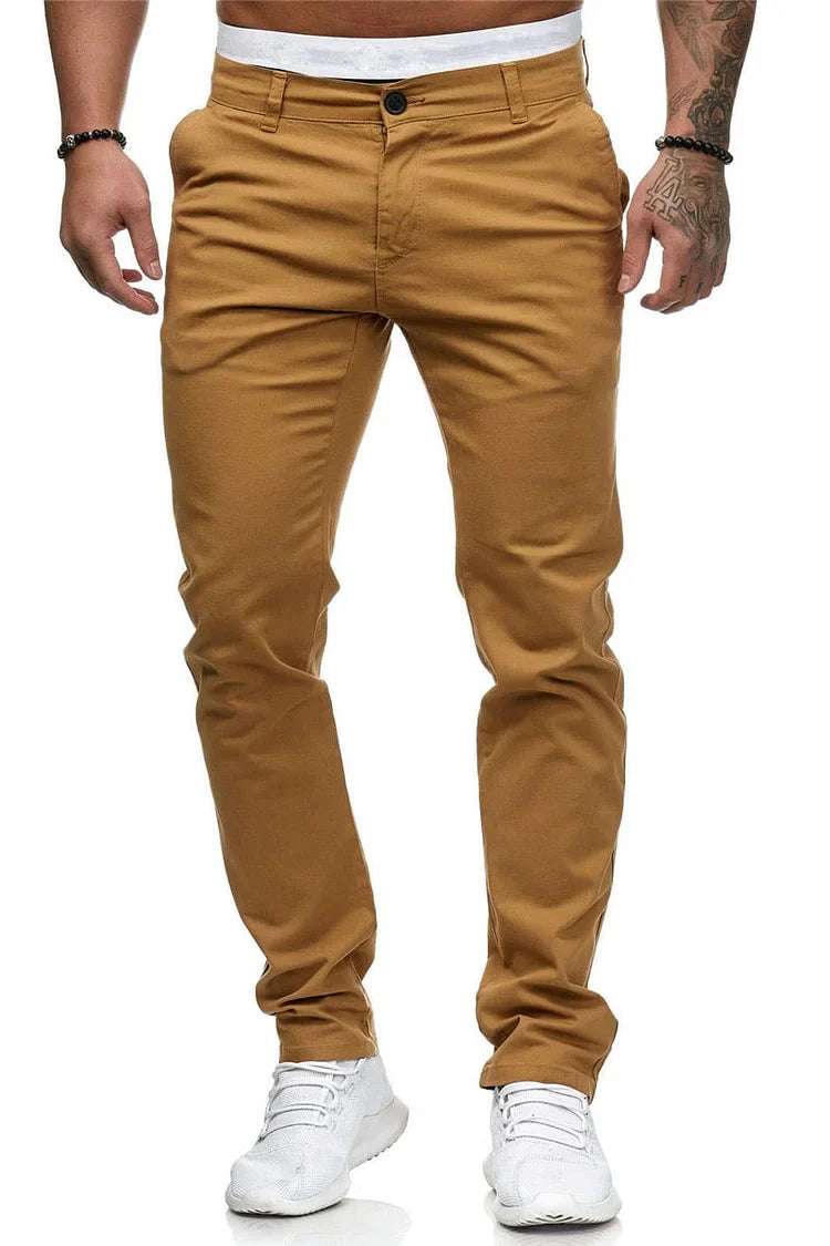Pantalón Básico de Drill para Hombre   | 12 Colores